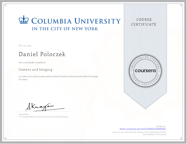 Camera and Imaging