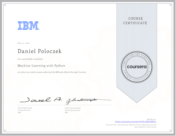 Machine Learning with Python